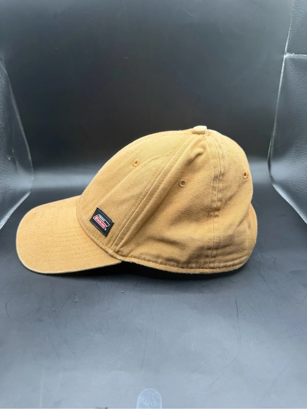 Dickies Brown Canvas Snapback Baseball Cap Workwear Adjustable Hat